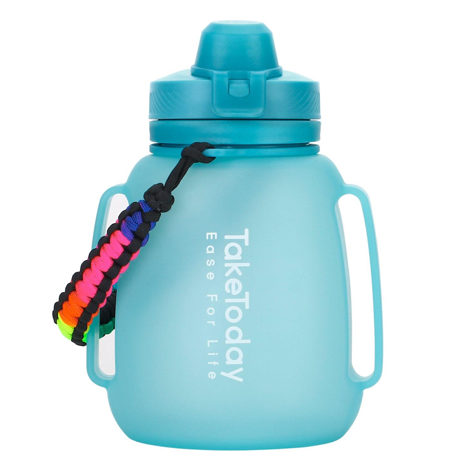 40oz Collapsible Water Bottle with Straw Lids & Paracord Handle